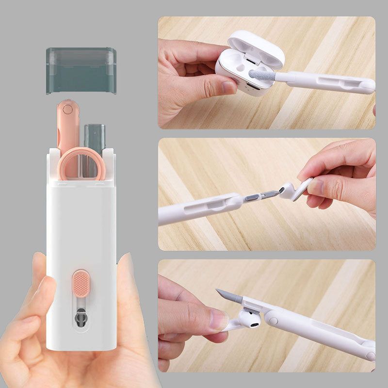 Multifunctional Bluetooth - compatible Headset Cleaning Pen Set Keyboard Cleaner Cleaning Tools Cleaner Keycap Puller Kit - PawTeh